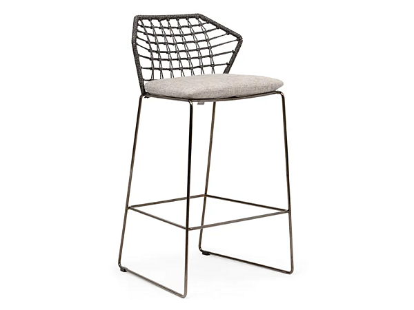 Tabouret de jardin en tissu haute Saba New York Soleil usine SABA de l'Italie. Foto №2