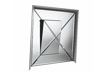 Miroir carré encadré en métal Driade Osmond Miroir carré encadré en métal Driade Osmond usine Driade de l'Italie