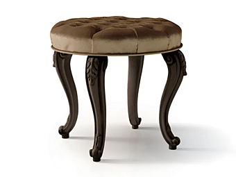Pouf bas en velours capitonné CARPANESE 6288 6288 usine CARPANESE de l'Italie
