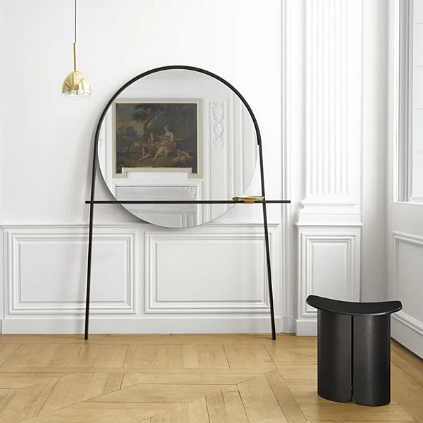 Miroir rond mural en verre et acier Geoffrey LIGNE ROSET 11250896 usine LIGNE ROSET de l'Italie. Foto №2