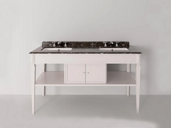 Lavabo console double en bois avec vasque intégrée Charlene Park Avenue PKRCHARLENE2 usine Park Avenue de l'Italie