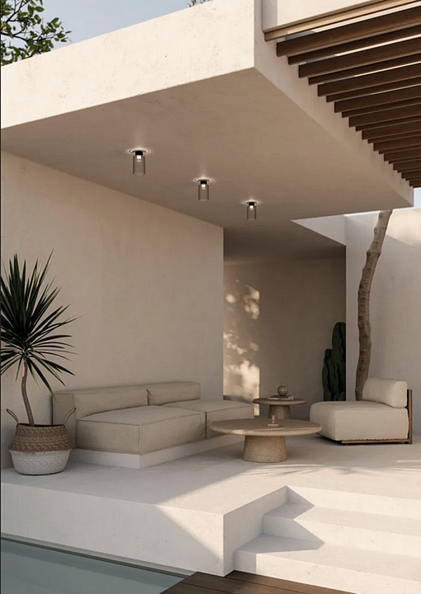 Lampe de plafond extérieure en verre LED Spillray Plus AXOLIGHT usine Axolight de l'Italie. Foto №5