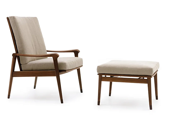 Fauteuil avec accoudoirs en tissu Denny GIORGETTI 57700, 57701 usine GIORGETTI de l'Italie. Foto №3