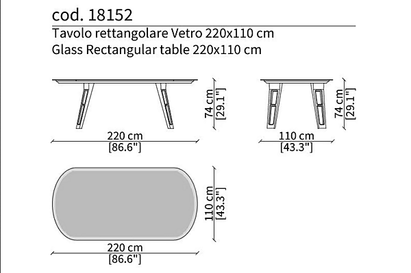 Table ovale en placage bois Axel Frigerio usine Frigerio de l'Italie. Foto №8