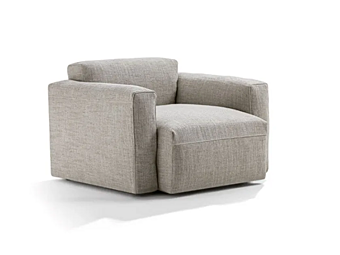 Fauteuil en tissu avec housse amovible et accoudoirs Frigerio Cooper Junior