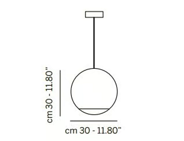 Suspension en PMMA et fer Nobody Sphere Euroluce Lampadari usine EUROLUCE LAMPADARi de l'Italie. Foto №4