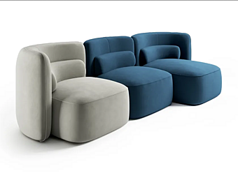 Canapé modulable en tissu Brezza INNOVA Imbottiti