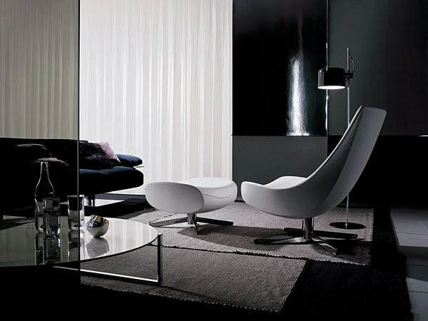 Fauteuil pivotant en tissu beige I 4 Mariani usine i 4 Mariani de l'Italie. Foto №8