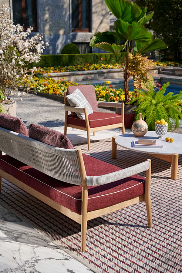 Canapé de jardin en tissu 2 places CASSINA Dine Out usine CASSINA de l'Italie. Foto №6