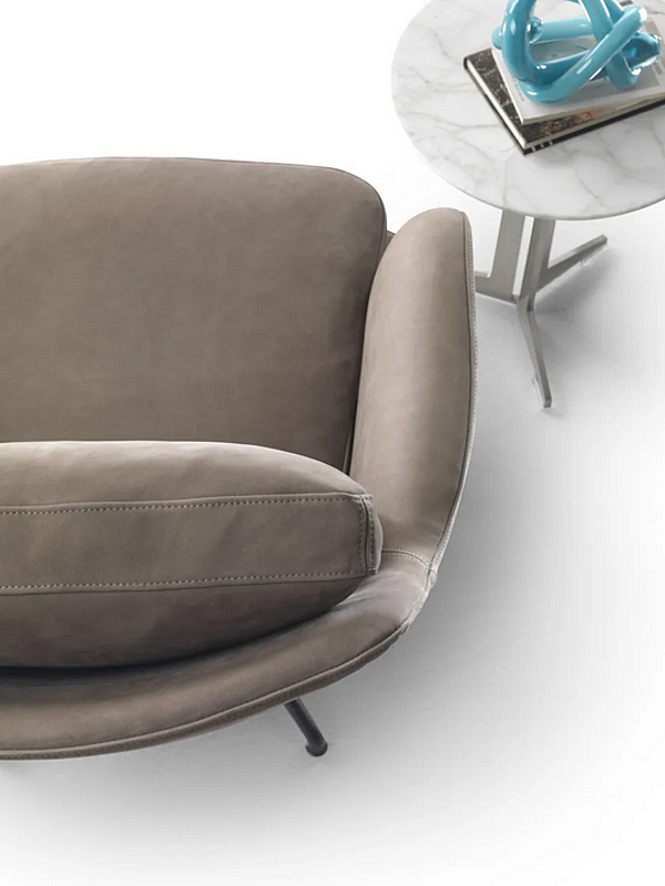 Fauteuil pivotant en tissu avec accoudoirs Marley FLEXFORM usine FLEXFORM de l'Italie. Foto №7