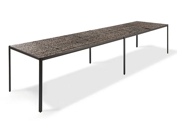 Table à manger rectangulaire en bois Aldia GIORGETTI usine GIORGETTI de l'Italie. Foto №3