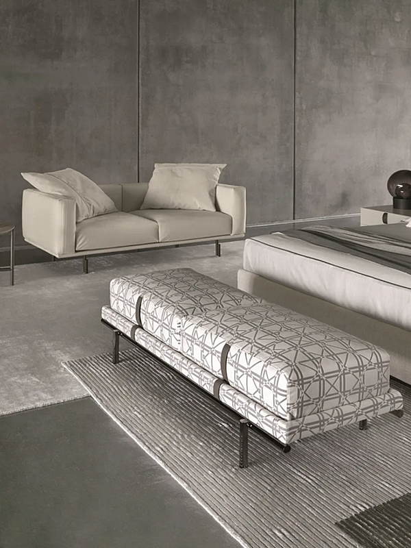 Banc en tissu rembourré Flou New Bond usine Flou de l'Italie. Foto №6