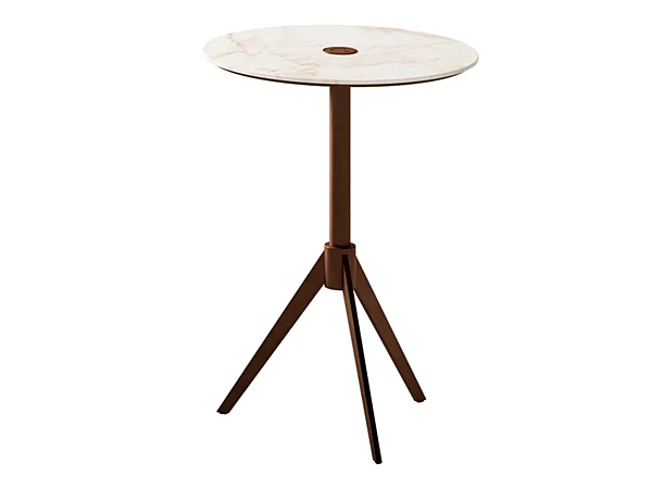 Table d'appoint en marbre Calacatta et métal Sesto Senso CPRN HOMOOD S544 usine CPRN HOMOOD de l'Italie. Foto №1