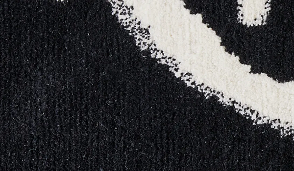 Tapis rectangulaire fait main en motif graffiti CASSINA usine CASSINA de l'Italie. Foto №4