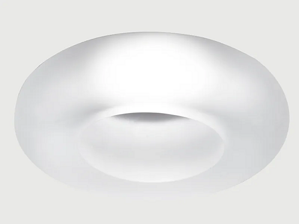 Spotlight encastré en cristal pour plafond suspendu Tondo Fabbian usine Fabbian de l'Italie. Foto №2