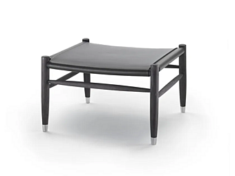 Pouf en cuir tanné Tessa S H FLEXFORM