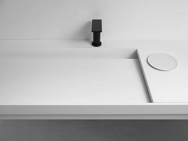 Mélangeur de lavabo en aluminium anodisé à poignée unique AGAPE SEN usine Agape de l'Italie. Foto №2