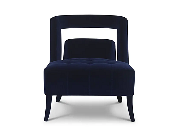 Fauteuil en velours rembourré Naj BRABBU usine BRABBU de l'Italie. Foto №1