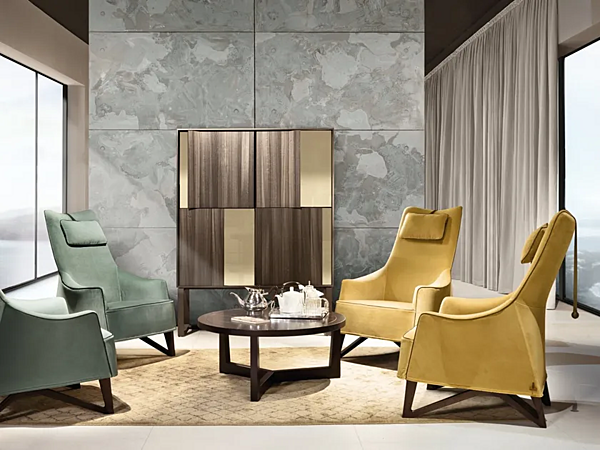 Buffet en bois avec portes Origami GIORGETTI 61000, 61001, 61002 usine GIORGETTI de l'Italie. Foto №3