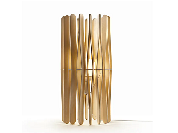 Lampe de table en bois Stick Fabbian usine Fabbian de l'Italie. Foto №2