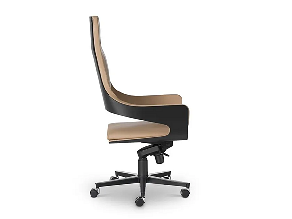 Chaise de direction en cuir à dossier haut Silhouette i 4 Mariani usine i 4 Mariani de l'Italie. Foto №2