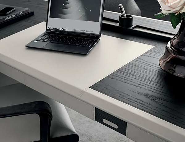 Bureau exécutif en bois avec tiroirs Noah i 4 Mariani usine i 4 Mariani de l'Italie. Foto №12