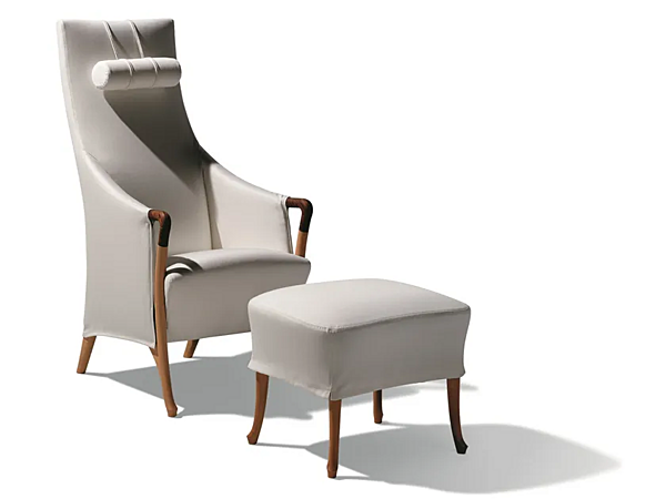 Fauteuil en tissu avec appui-tête GIORGETTI Progetti usine GIORGETTI de l'Italie. Foto №1