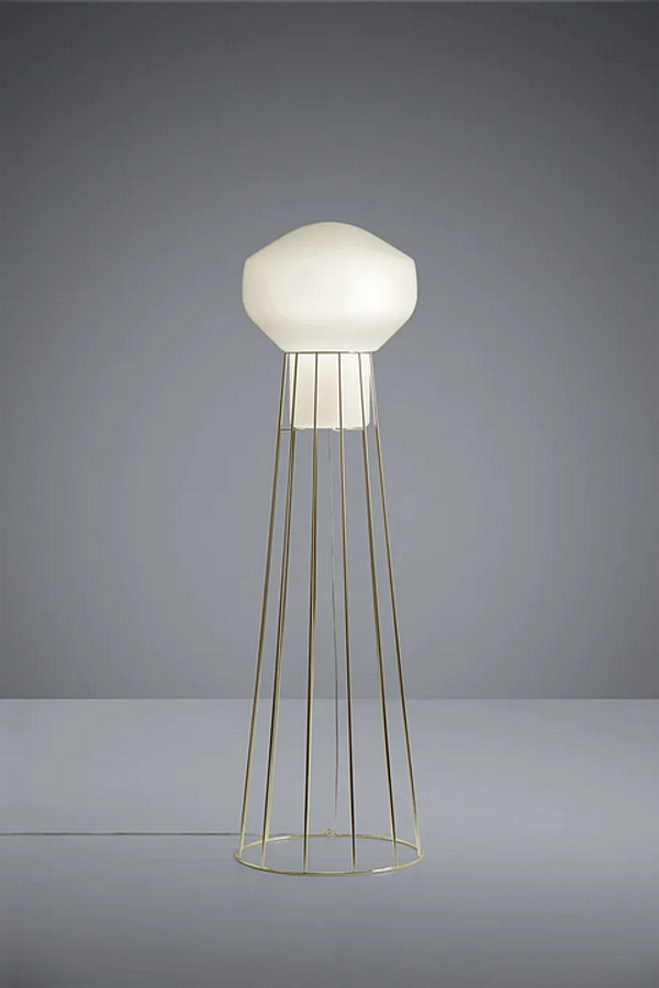 Lampe de sol en verre soufflé Fabbian Aerostat usine Fabbian de l'Italie. Foto №5