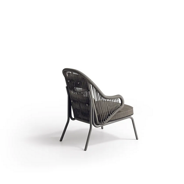 Fauteuil de jardin en corde et tissu avec accoudoirs Atmosphera Agave usine ATMOSPHERA de l'Italie. Foto №10