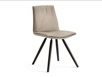 Chaise en cuir rembourrée Lara Eforma Chaise en cuir rembourrée Lara Eforma usine Eforma de l'Italie
