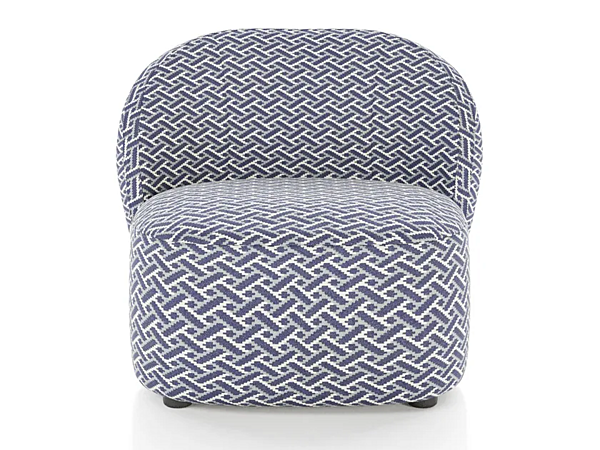 Fauteuil rembourré en tissu invité Liu Jo Living Collection GUE PNO usine Liu Jo Living Collection de l'Italie. Foto №2