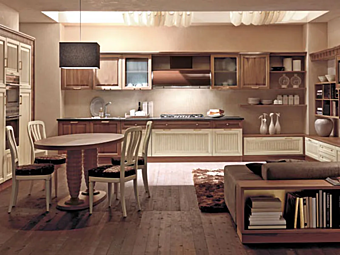 Cuisine en noyer Convivio Martini Interiors usine MARTINI INTERIORS de l'Italie