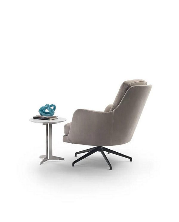 Fauteuil pivotant en tissu avec accoudoirs Marley FLEXFORM usine FLEXFORM de l'Italie. Foto №4