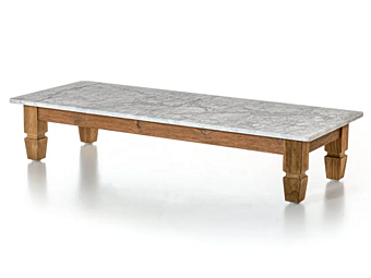 Table d'appoint en bois récupéré et marbre Jeko 14 Gervasoni Table d'appoint en bois récupéré et marbre Jeko 14 Gervasoni usine Gervasoni de l'Italie