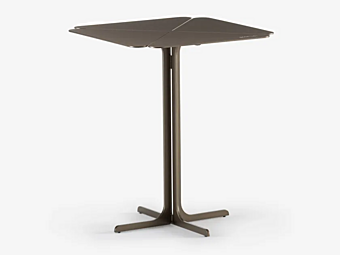 Table carrée en métal peint Lucky Flou