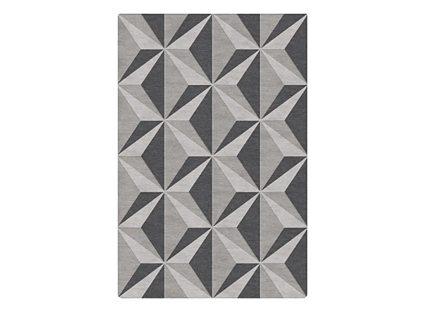 Tapis rectangulaire en soie avec motifs géométriques GIORGETTI usine GIORGETTI de l'Italie. Foto №1
