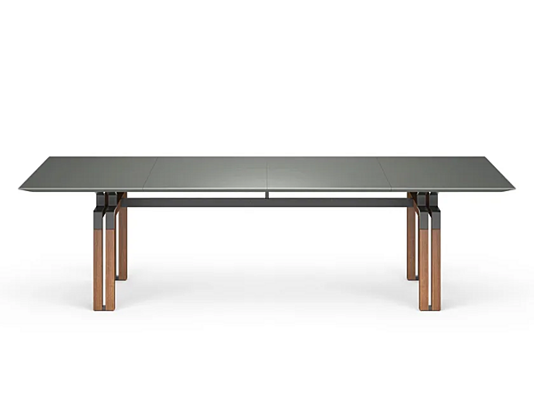 Table de réunion rectangulaire avec plateau en cuir Paso Doble i 4 Mariani usine i 4 Mariani de l'Italie. Foto №1
