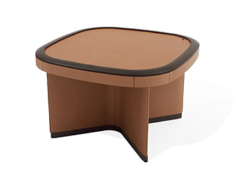 Table de jeu carrée en cuir Flamingo GIORGETTI 73200 Table de jeu carrée en cuir Flamingo GIORGETTI 73200 usine GIORGETTI de l'Italie