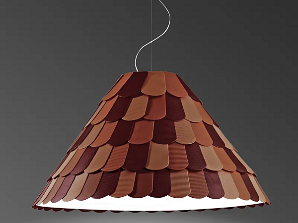 Lampe suspendue en plastique Roofer Fabbian usine Fabbian de l'Italie. Foto №3