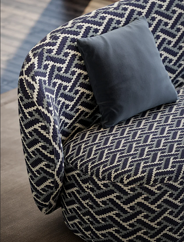 Fauteuil rembourré en tissu invité Liu Jo Living Collection GUE PNO usine Liu Jo Living Collection de l'Italie. Foto №8