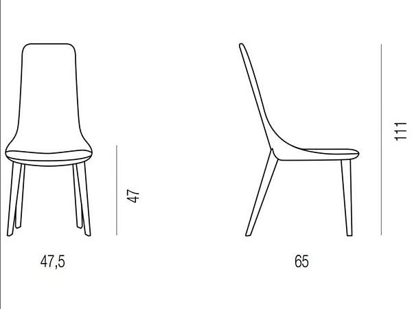 Chaise rembourrée en tissu Ascot BROSS 1510/1511 usine BROSS de l'Italie. Foto №9