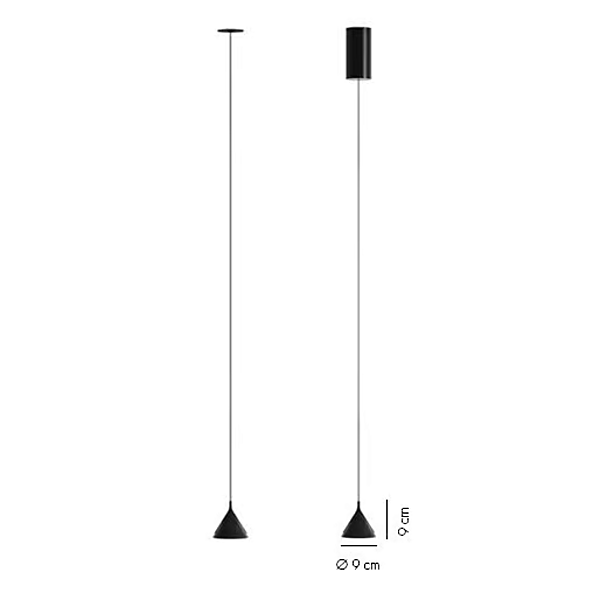 Suspension en aluminium et nylon AXOLIGHT Jewel Mono usine Axolight de l'Italie. Foto №14