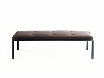 Banc en cuir rembourré capitonné Anton Molteni & C usine Molteni & C.(+VITRA) de l'Italie