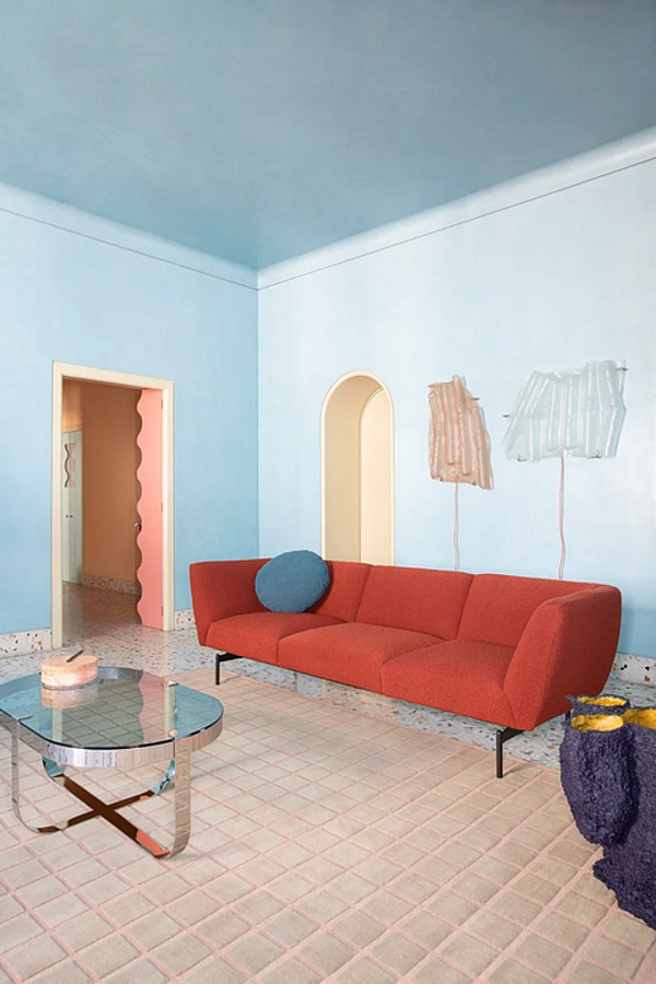 Canapé d'angle en tissu Saba collection Rendez Vous usine SABA de l'Italie. Foto №17