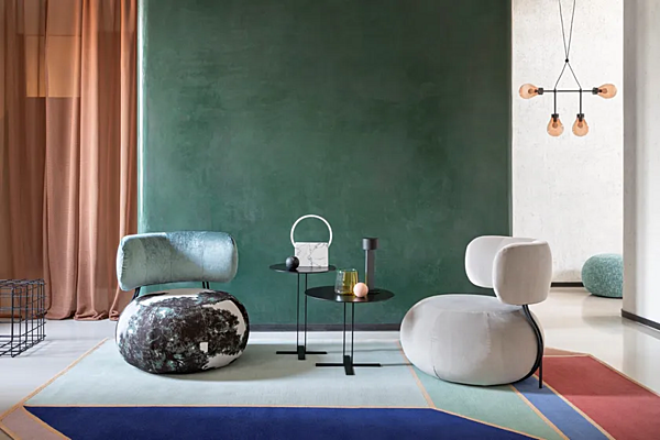 Fauteuil en tissu Baby Geo Saba usine SABA de l'Italie. Foto №7