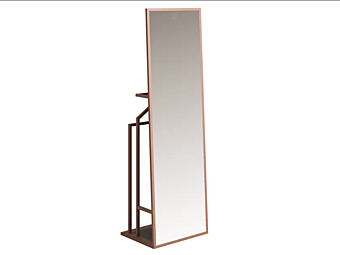 Miroir rectangulaire en métal avec étagère autonome Sesto Senso CPRN HOMOOD S506