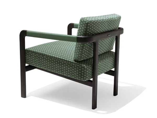 Fauteuil en tissu avec accoudoirs Montgomery GIORGETTI 71010 usine GIORGETTI de l'Italie. Foto №2