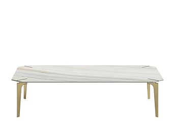 Table basse rectangulaire en marbre Capital Collection Eclectic R ECLR.TB usine Capital Collection de l'Italie