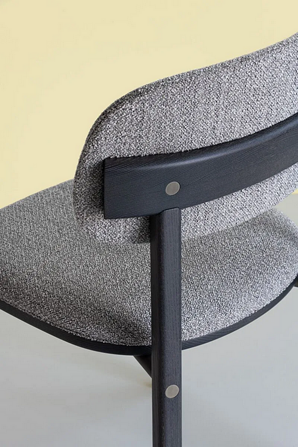 Chaise en frêne avec coussin intégré Potocco Helvetica 868 W 868/W usine POTOCCO de l'Italie. Foto №3