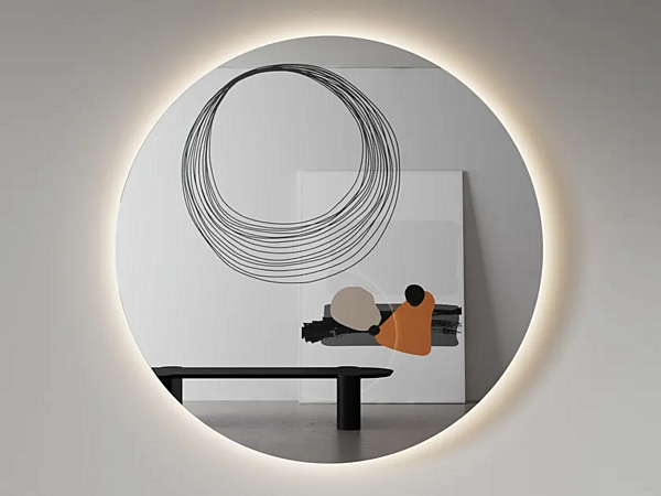 Miroir rond mural avec éclairage intégré ARTELINEA Graffi usine ARTELINEA de l'Italie. Foto №1